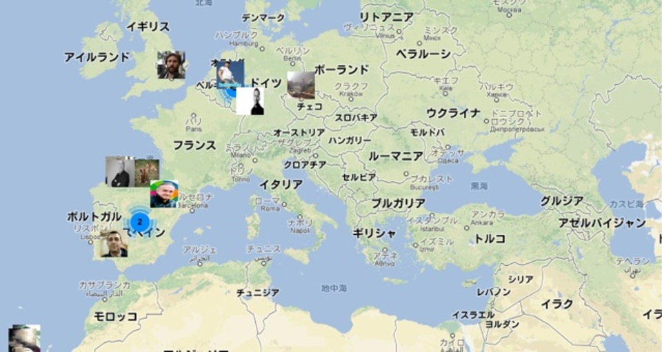 地図から世界中のプロフィールを検索できるサービス「AboutMeMap」