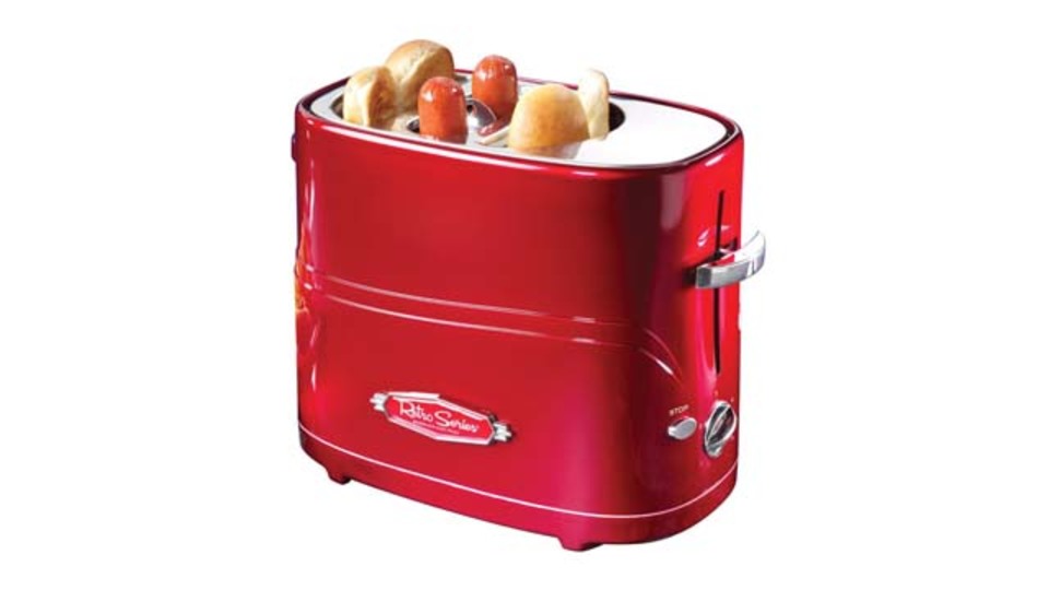 パンもソーセージも一度に焼けるホットドッグ専用トースター「Pop-Up Hot Dog Toaster」