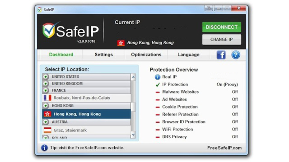 ロケーションによるアクセス制限の回避やプライバシーの徹底保守なら『SafeIP』におまかせ!