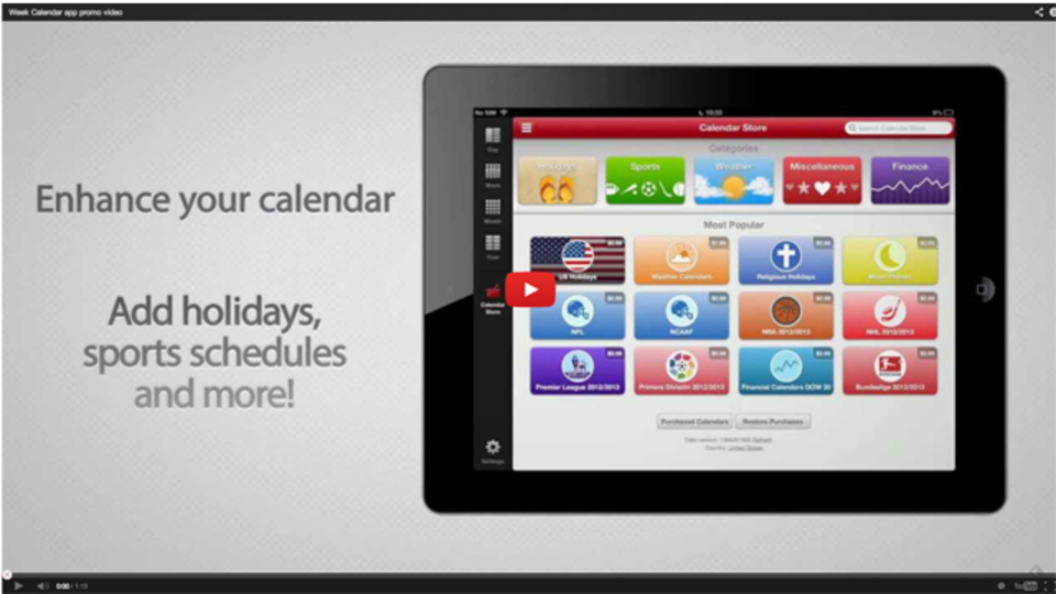 シンプルなマルチカレンダーアプリ『Week Calendar』がAndroidでも使用可能に!