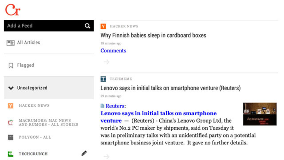 Googleリーダーからの移行も簡単:強力なフィルター機能を持った「Curata Reader」