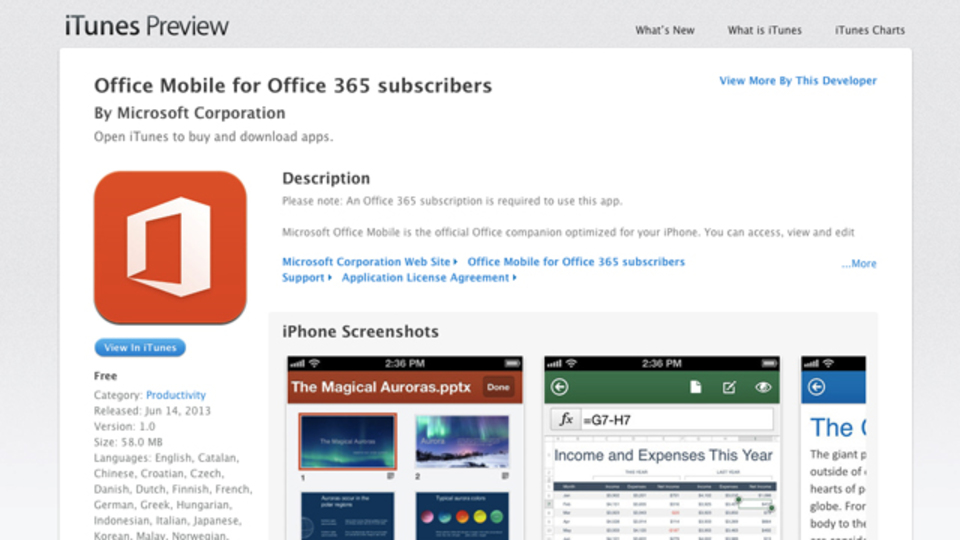 Microsoft OfficeのiPhone向けアプリって実際どうなの? 海外のレビューを見てみた