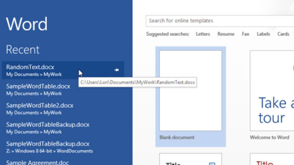 Microsoft Office 2013の起動画面を非表示にする方法