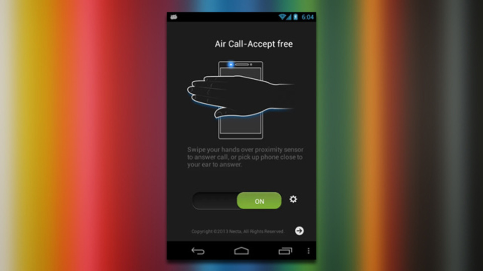 あなたのAndroidも、画面に手をかざすだけで電話に出られるようになるアプリ『AirCall』