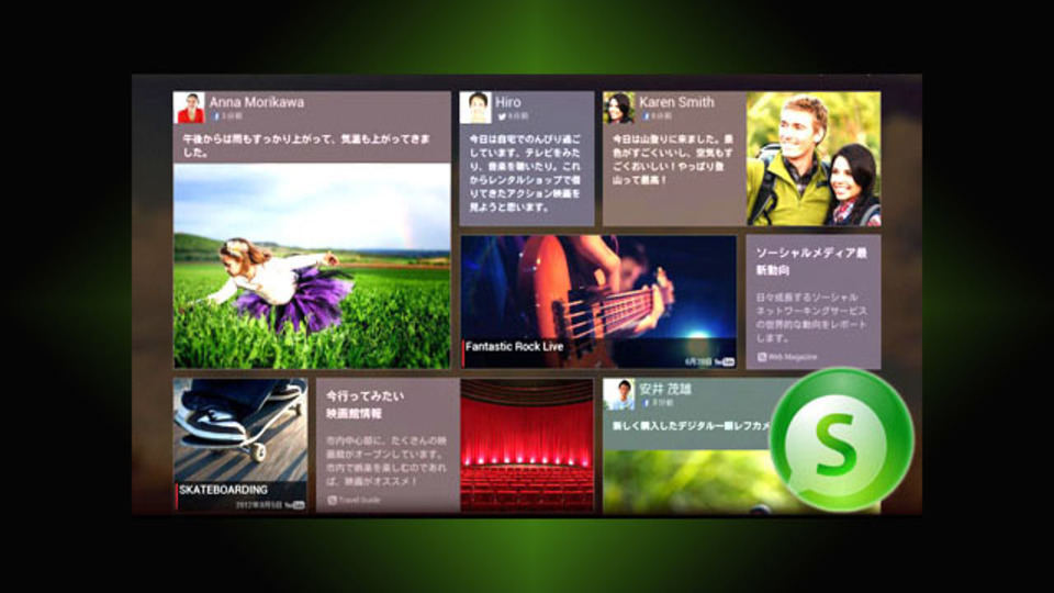 Facebookの投稿を高速チェック! タイムラインをタイル表示できるアプリ『ソーシャルライフ』
