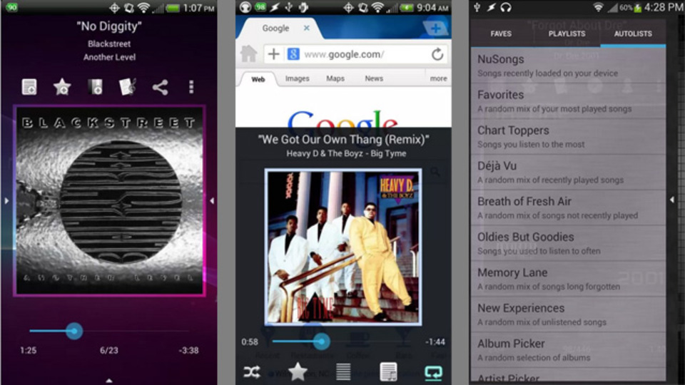 他のアプリを使っていてもすぐ操作できる! 機能性重視なら『Music Player (Remix)』
