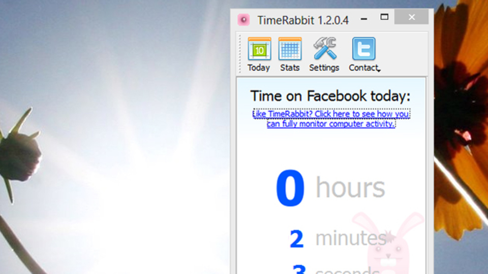 Facebookに日々どのくらいの時間を搾り取られているのかを正確に教えてくれる『TimeRabbit』