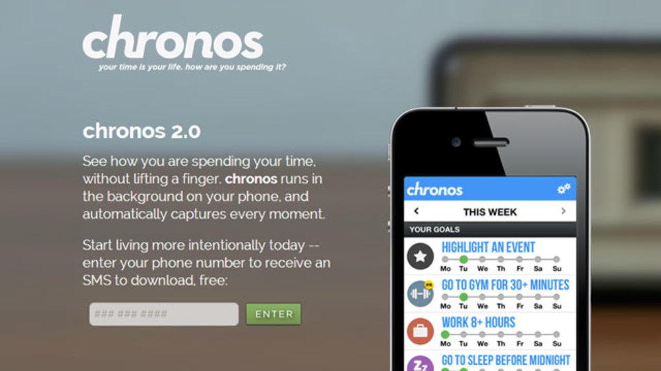 限りある時間がどこに消えているのかを教えてくれる日常記録アプリ『Chronos』