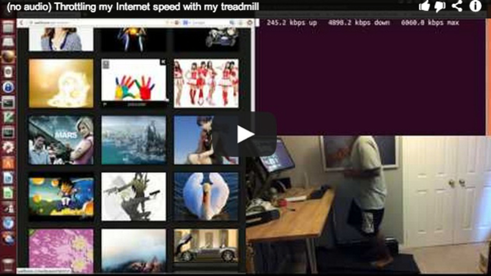 インターネットを歩こう:ルームランナーを使ってブラウザをスクロールさせてみた