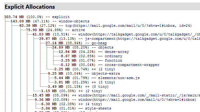 どのアドオンがメモリを占拠しているのかを調べる方法(Firefoxの場合)