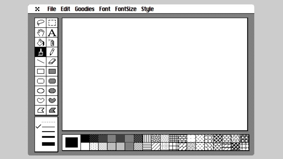 懐かしのMacPaintをブラウザで再現したサイト「CloudPaint」