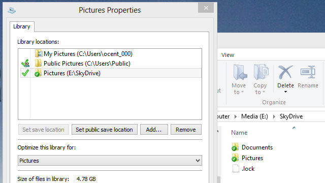 SkyDrive/Dropboxを使って複数のPC間でWindowsのライブラリを同期させる方法