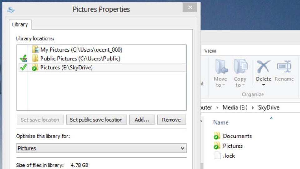SkyDrive/Dropboxを使って複数のPC間でWindowsのライブラリを同期させる方法