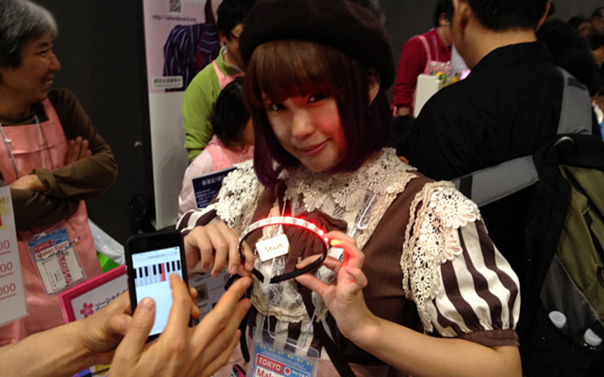 アプリで制御する「ソーシャル・カチューシャ」...電子工作はクラウドで新たなステージへ? #mft2013