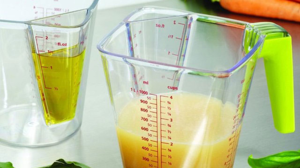 大小2つの計量カップが一体化したアイデア商品「2-in-1 Measuring Jug」