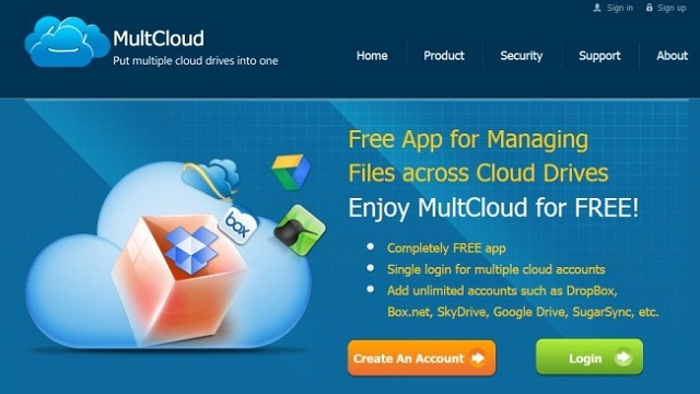複数のクラウドストレージサービスを一括管理できる『MultCloud』