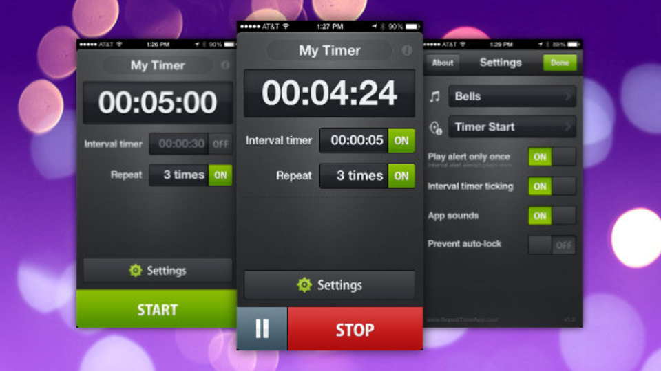 インターバルトレーニングにおすすめ。高性能タイマーアプリ『Repeat Timer』