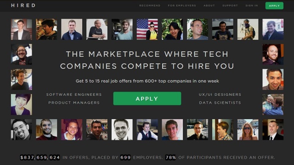 やぁ、俺は君のサイトをハックしたよ:異色の技術者オークションサイト『Hired.com』誕生秘話