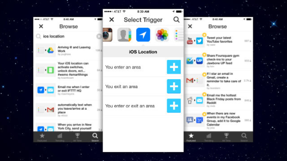 『IFTTT』さらに便利に! ロケーションでのトリガー機能が追加