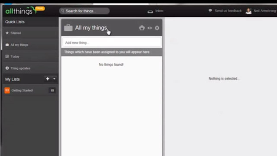 グループでToDoやファイルを共有できるプロジェクト管理ツール「Allthings」