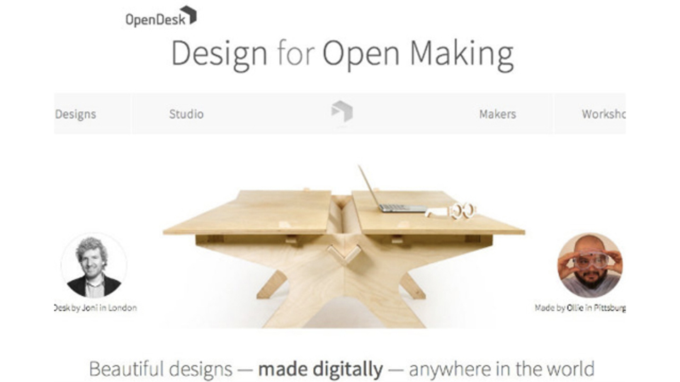 家具デザインをオープンソース化するプラットフォーム「OpenDesk」