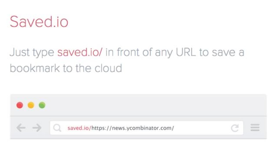 URLに特定の文字列を追加するだけでブックマークできるサービス「saved.io」