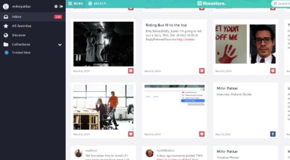 数多のウェブサービスで付けたお気に入りをひとまとめにできる『Likeastore』