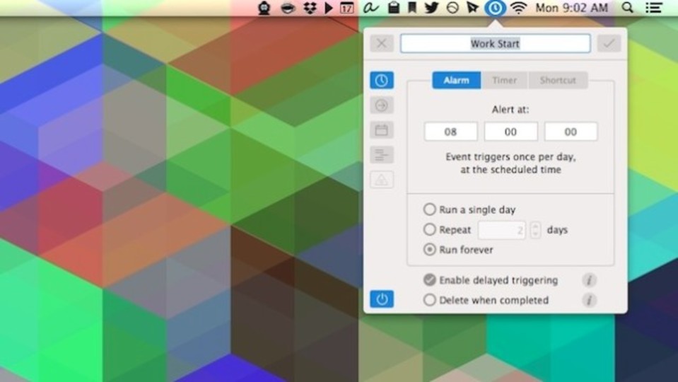 朝8時に好きなウェブページを開くなど、Macで自動操作を簡単に設定できる『Clockwise』