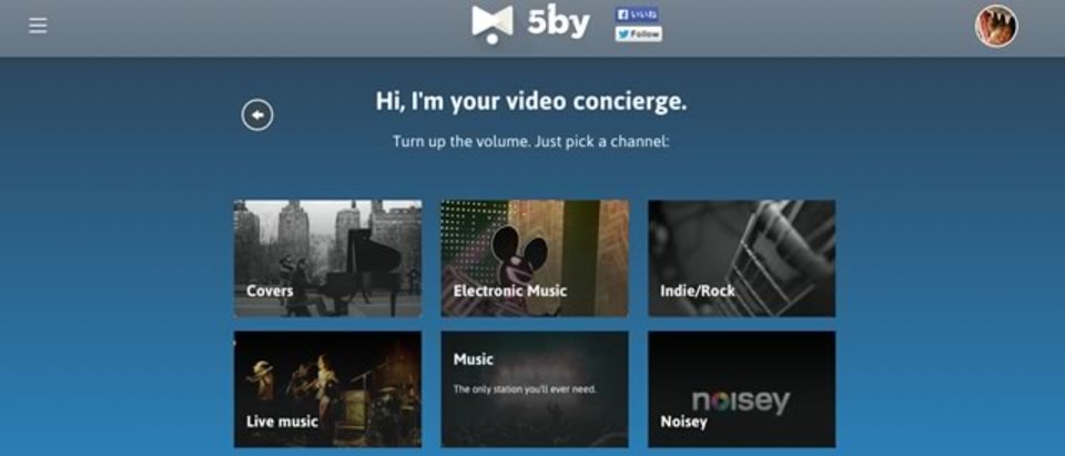 質問に答えるだけで、いまの気分に合った動画が観られる「5by」