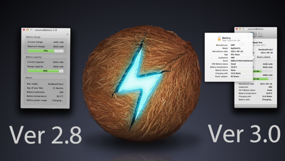 バッテリーチェッカーアプリ『coconutBattery』が「Macド定番」と言い切れるレベルに進化