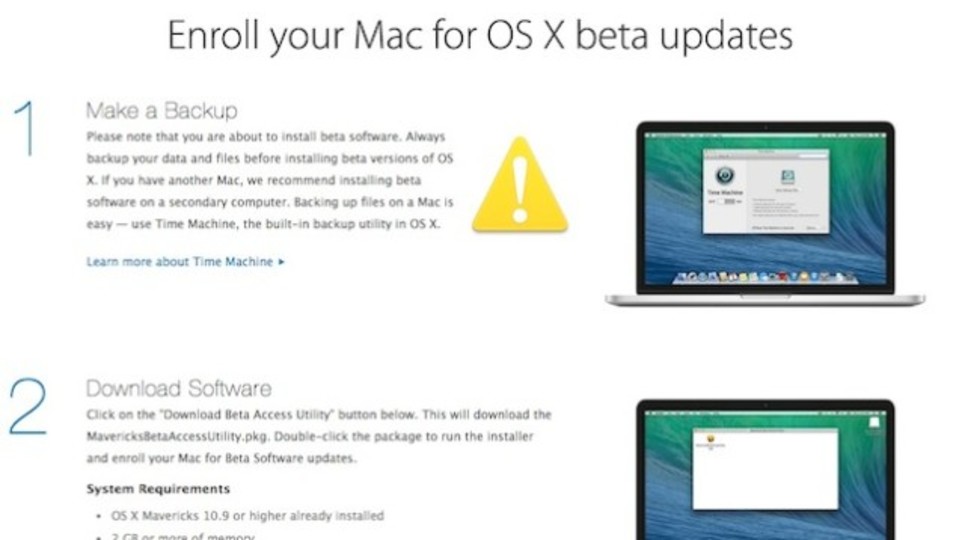 AppleがOS Xベータ版テストを全ユーザー向けに公開