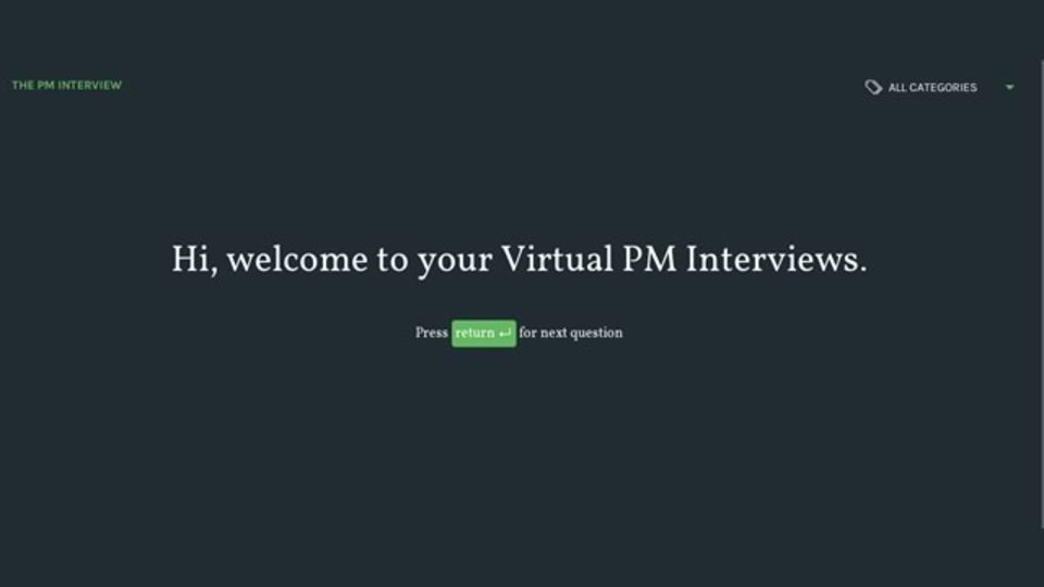 プロダクトマネージャーの面接練習ができるサイト「The PM Interview」