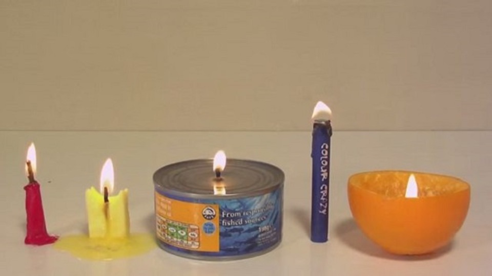 停電の時にも慌てない。家にあるもので簡単に作れるキャンドル