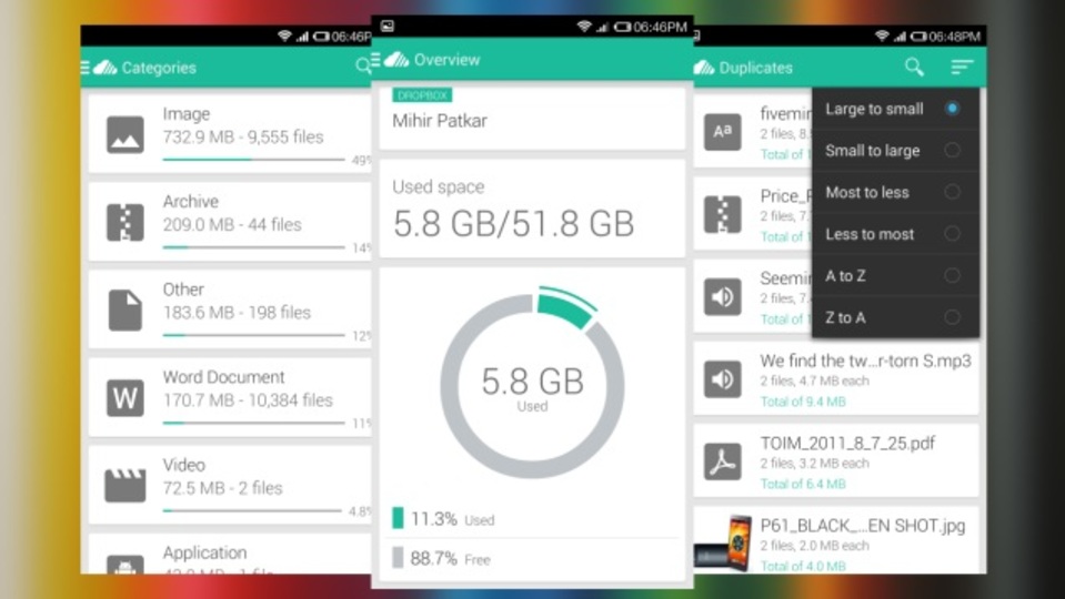 Google DriveやDropboxで容量を食っているファイルを特定できるAndroidアプリ『Unclouded』