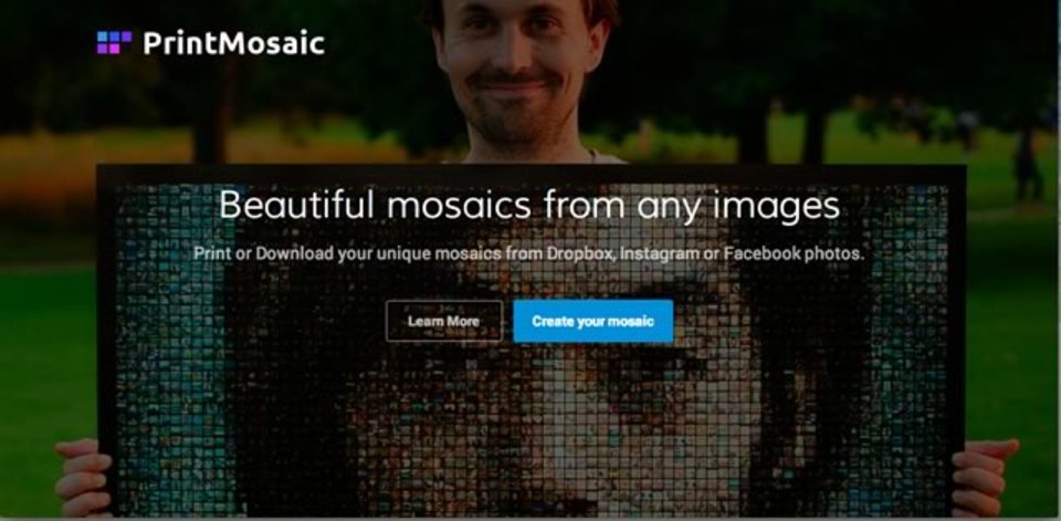 指定した写真でモザイクアートが作れるサイト「PrintMosaic」