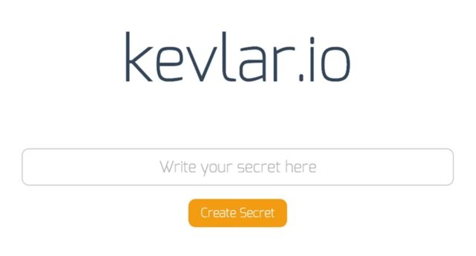 表示したら消える、1回限りのメッセージを送れるサービス「Kevlar.io」