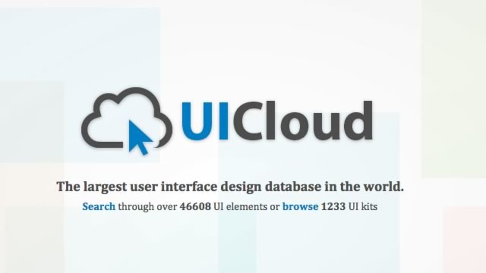 45000種類のモダンなUIをパーツごとに検索できるサイト「UICloud」