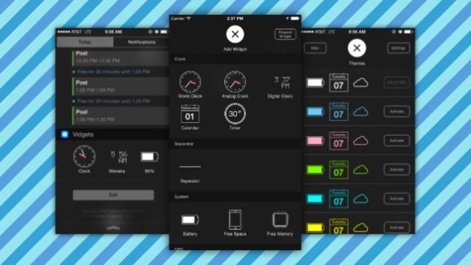 iOSの通知センターをもっと便利にするアプリ『Vidgets』