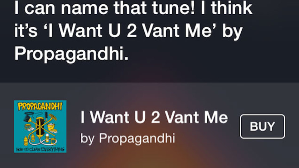 「この歌何だっけ?」と思ったら、Siriに聞けば教えてくれます