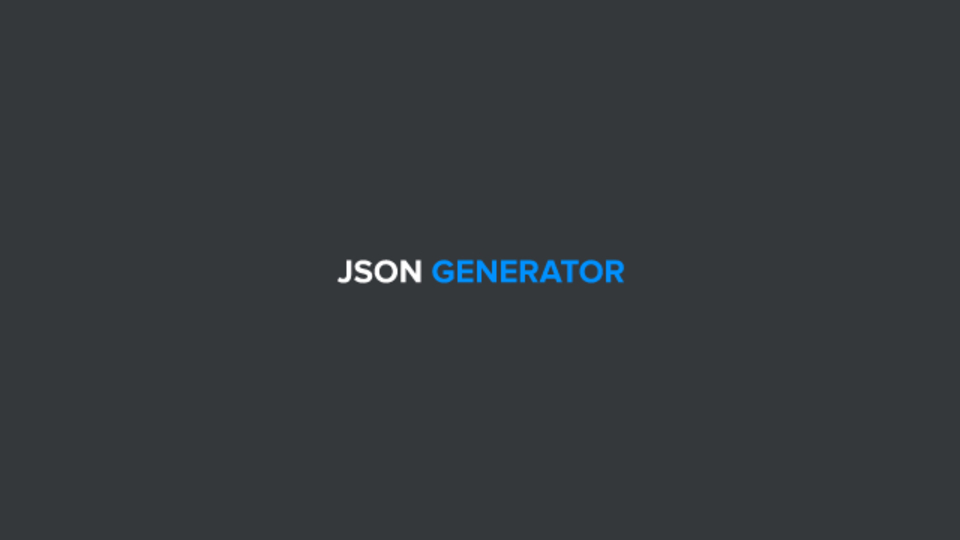 ダミーのJSONデータを自動生成してくれるサイト「JSON GENERATOR」