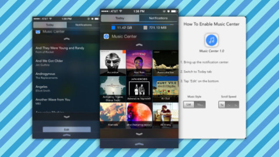 iPhoneのロックを解除しなくても音楽ライブラリにアクセスできる『Music Center』
