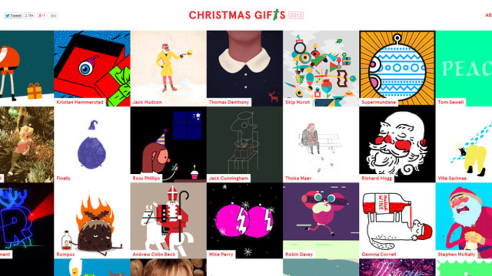 スタンプより笑えちゃう? メールに添える、クリスマス"Gif"t