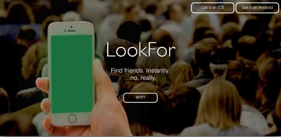 待ち合わせで! スマホの画面を光らせて、自分の居場所を伝えられるアプリ『LookFor』