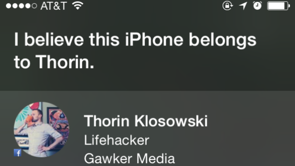 持ち主がわからないiPhoneはSiriに聞けば解決する