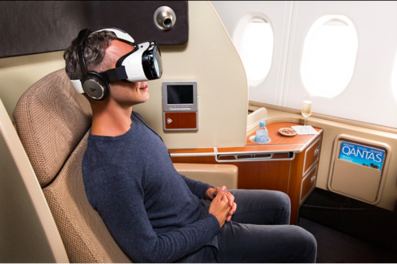 ファーストクラスは天空の映画館、カンタス航空で体感できる3Dヴァーチャル・リアリティ