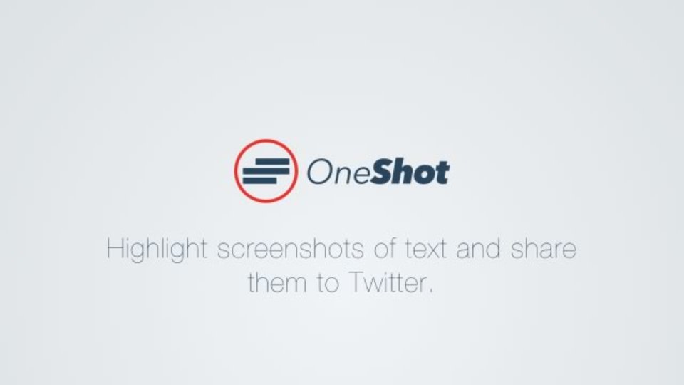 スクリーンショット内の文字をハイライトして共有できるアプリ『OneShot』