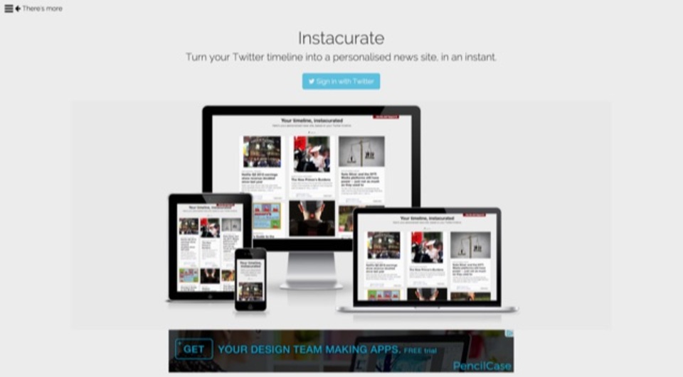 Twitterでフォローしている人が共有したリンクだけをまとめて閲覧できるサイト「Instacurate」