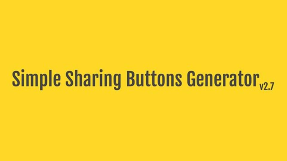 5つのステップでブログに使える共有ボタンを作ってくれるサービス「Simple Sharing Buttons Generator」