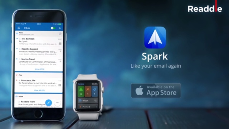 強力なスマートフィルターを備えたiPhone用メールアプリ『Spark』