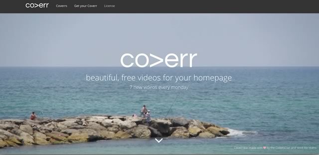 ウェブサイトの背景動画として使える短編動画を無料配布しているサイト「Coverr」